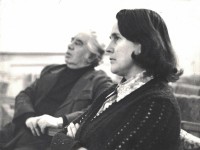 Валерия Яковлева и композитор Арам Хачатурян в зале Латвийской консерватории